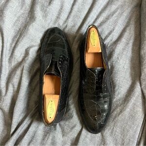 Mezlan Genuine Alligator Princeton Split Toe Derby